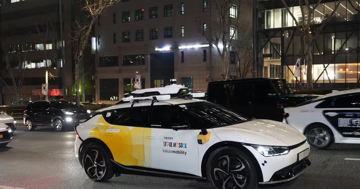 “운전대 없는 택시, 강남 달린다”… 카카오모빌리티 자율주행차 운행 시작